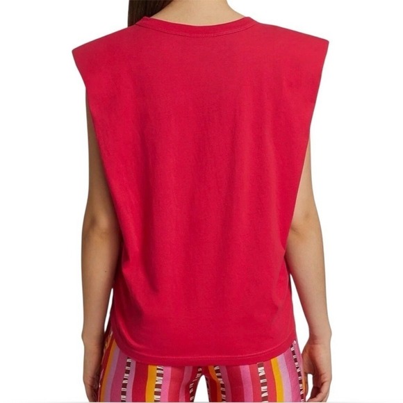 FARM RIO Sunday Girl Graphic Slouchy T-Shirt Red Size Large EUC - Picture 2 of 5